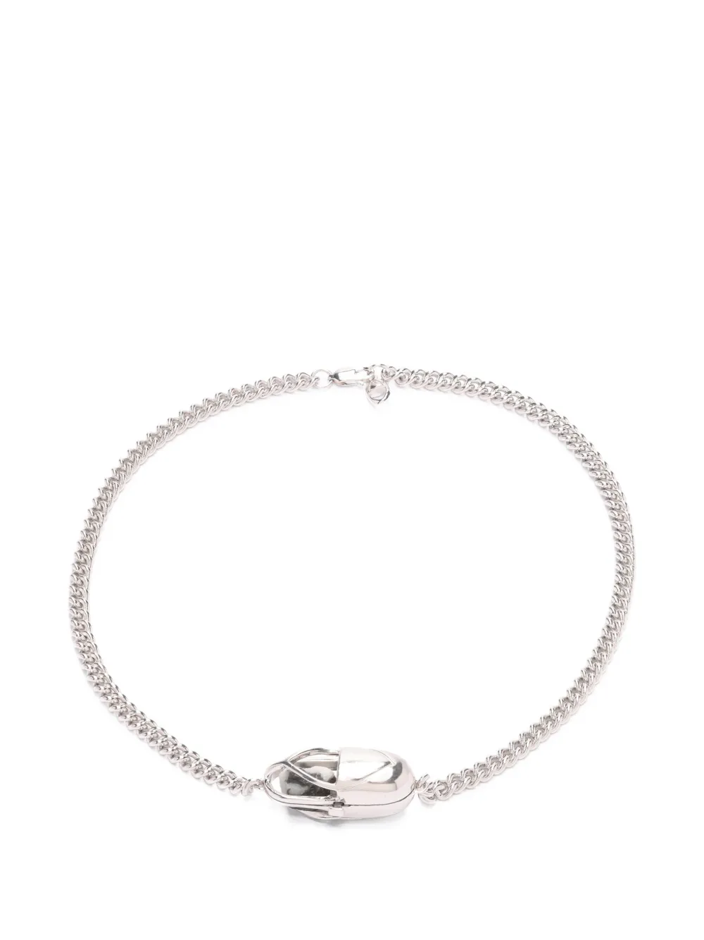 Capsule Eleven Capsule Crystal jasper necklace - Argento