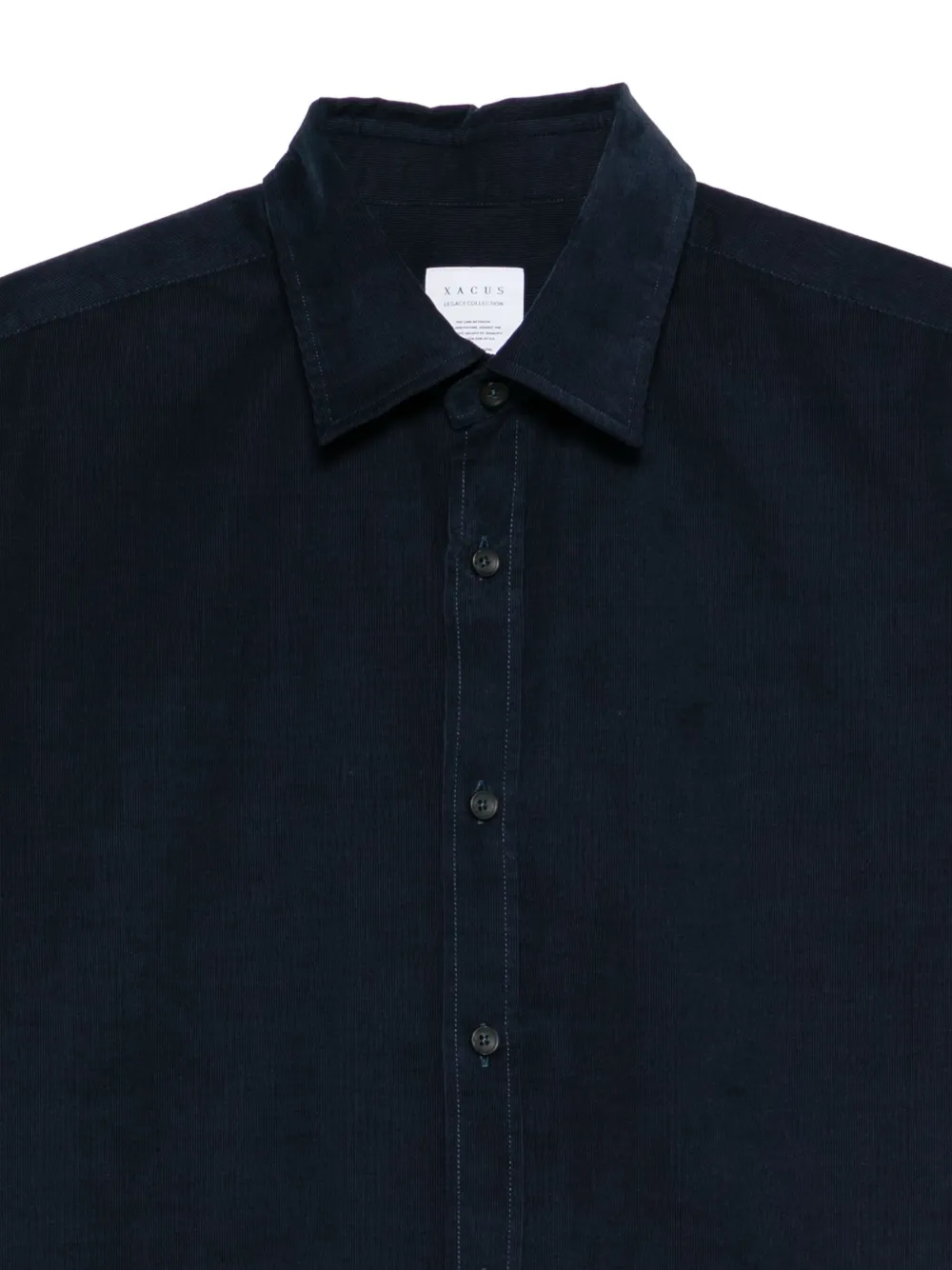 Xacus Overhemd met lange mouwen Blauw