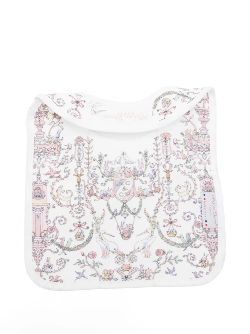  Atelier Choux Printed Bib - White 