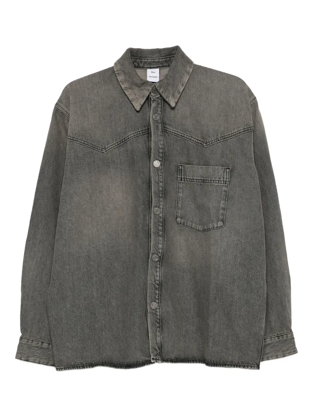 Won Hundred camisa de mezclilla Zayne | gris | Image 1
