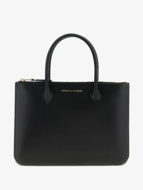 Comme Des Garçons Wallet leather tote bag