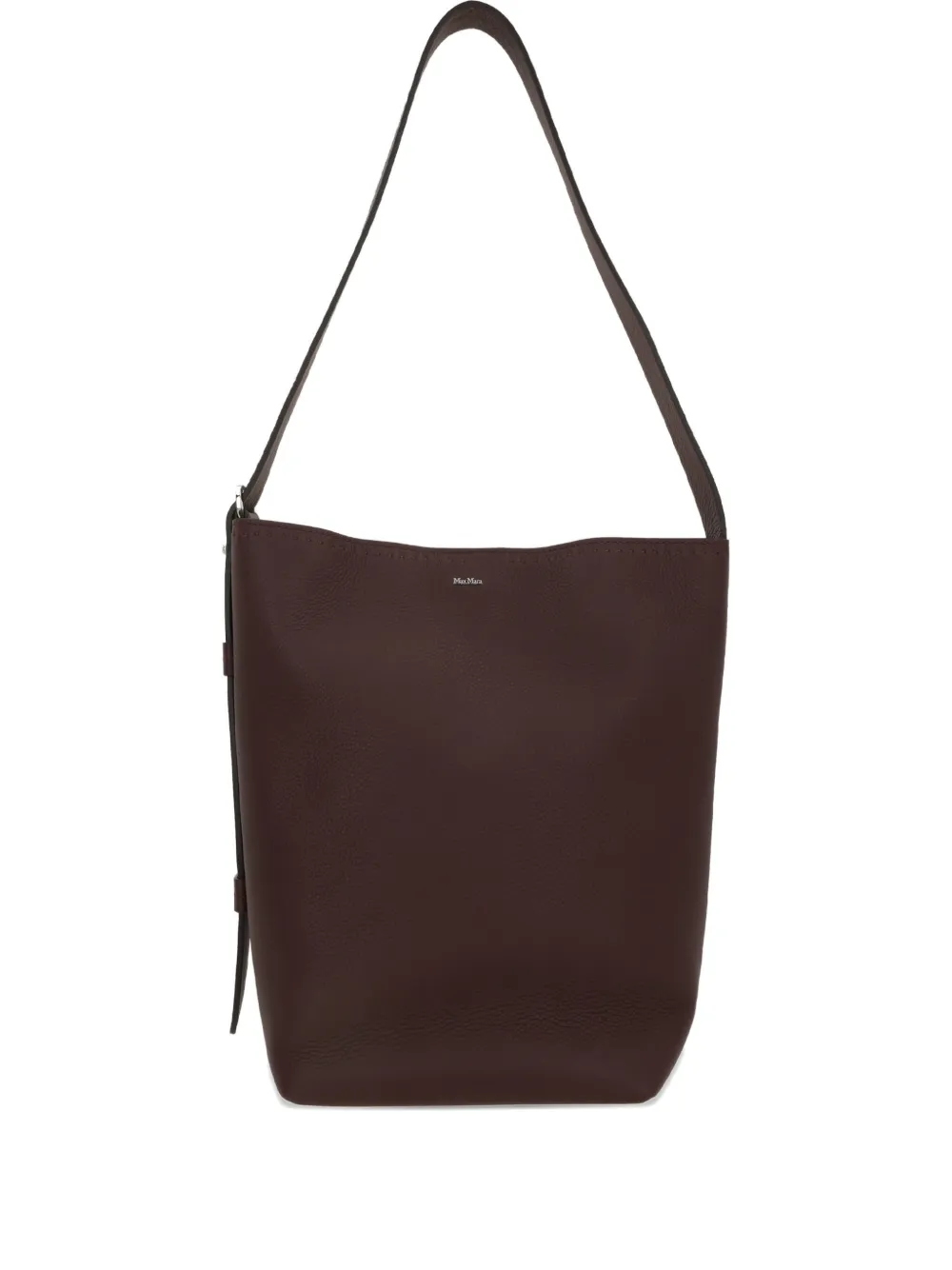 Max Mara Medium Archetipo Leather Tote Bag In Brown