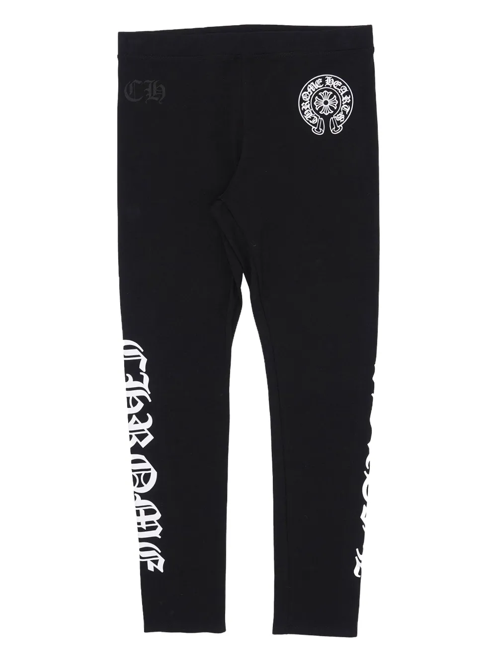 Chrome Hearts Print-detail Horseshoe-motif Leggings In Black