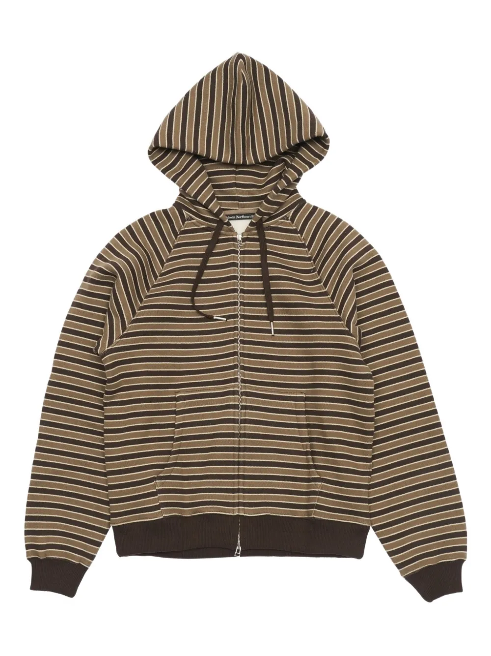 Stockholm Surfboard Club stripe hoodie - Marrone