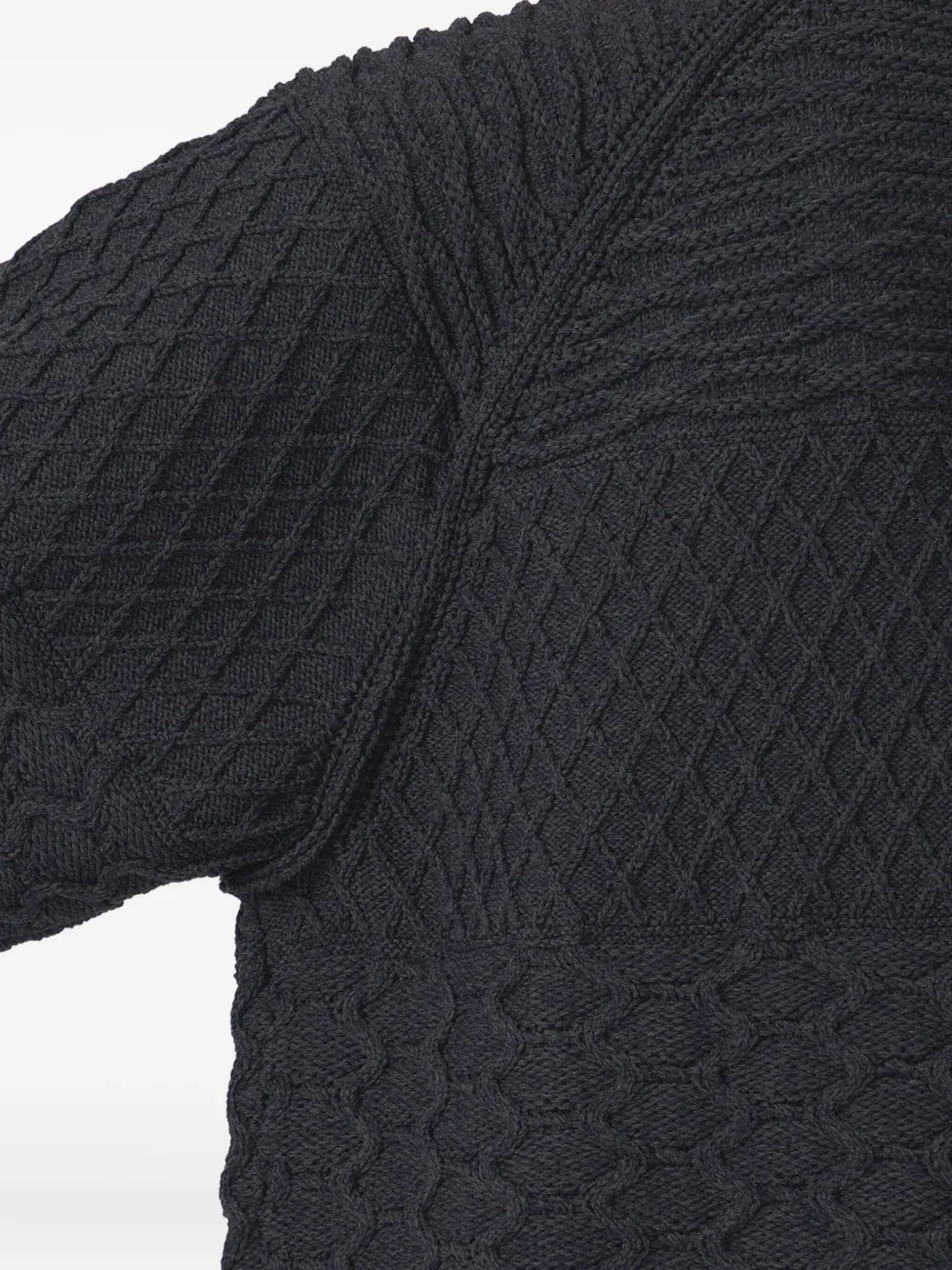 Nanamica Textured Crew-neck Sweater In Black