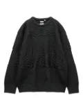 Nanamica textured crew-neck sweater - Black