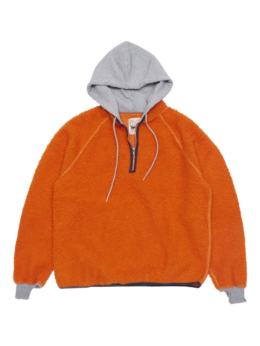 Stockholm Surfboard Club half-zip hoodie - Arancione
