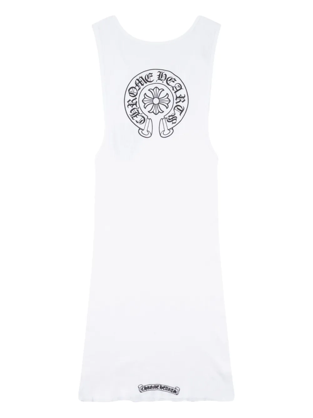 Chrome Hearts horseshoe-detail round-neck tank top - Wit