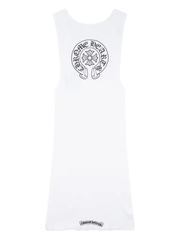 Chrome Hearts horseshoe-detail round-neck Tank Top | White | FARFETCH