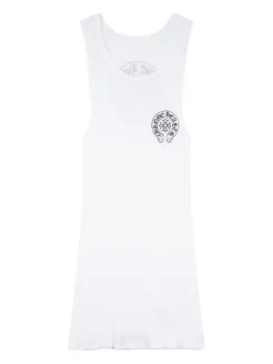 CHROME HEARTS タンクトップ ホワイト Rib Horseshoe Tank Top 