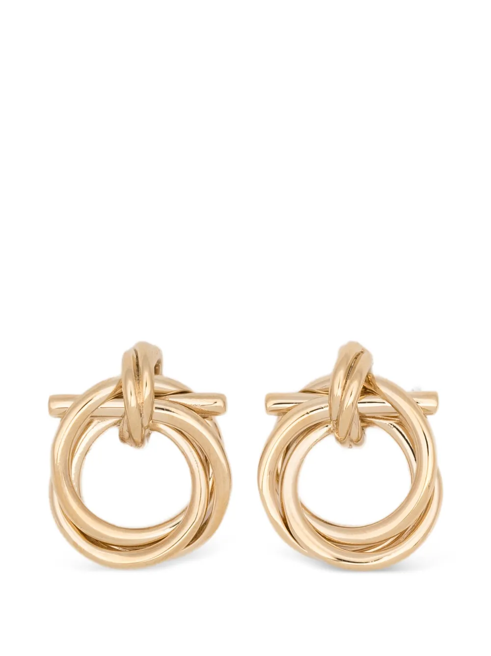 Ferragamo interlock circle earrings - Oro