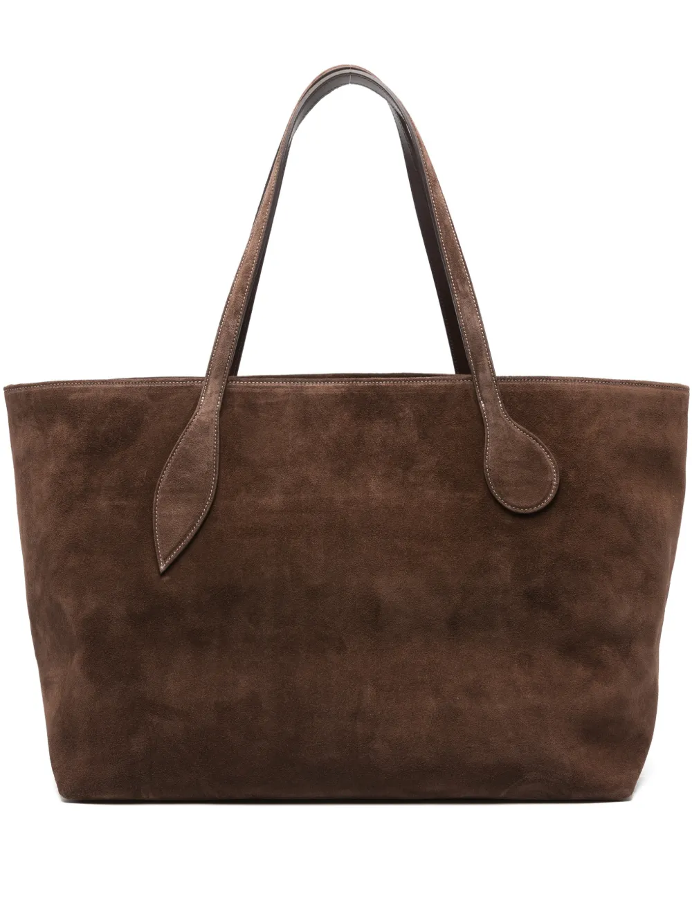 Liffner Mega Sprout suede tote bag - Marrone