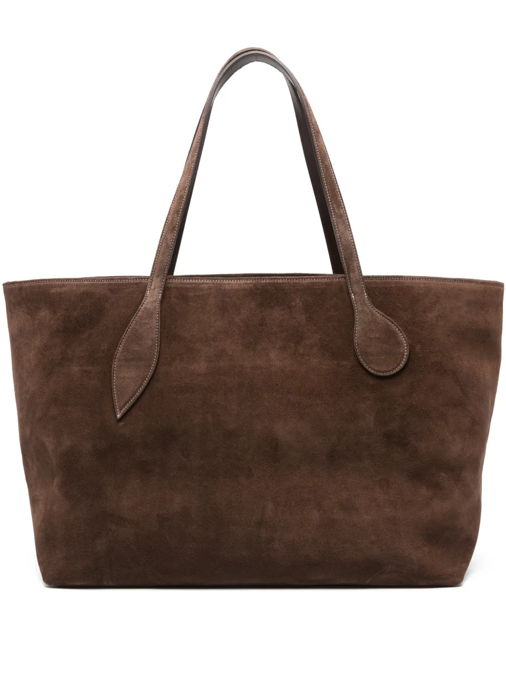 Liffner sac cabas Mega Sprout en daim | marron | Image 1