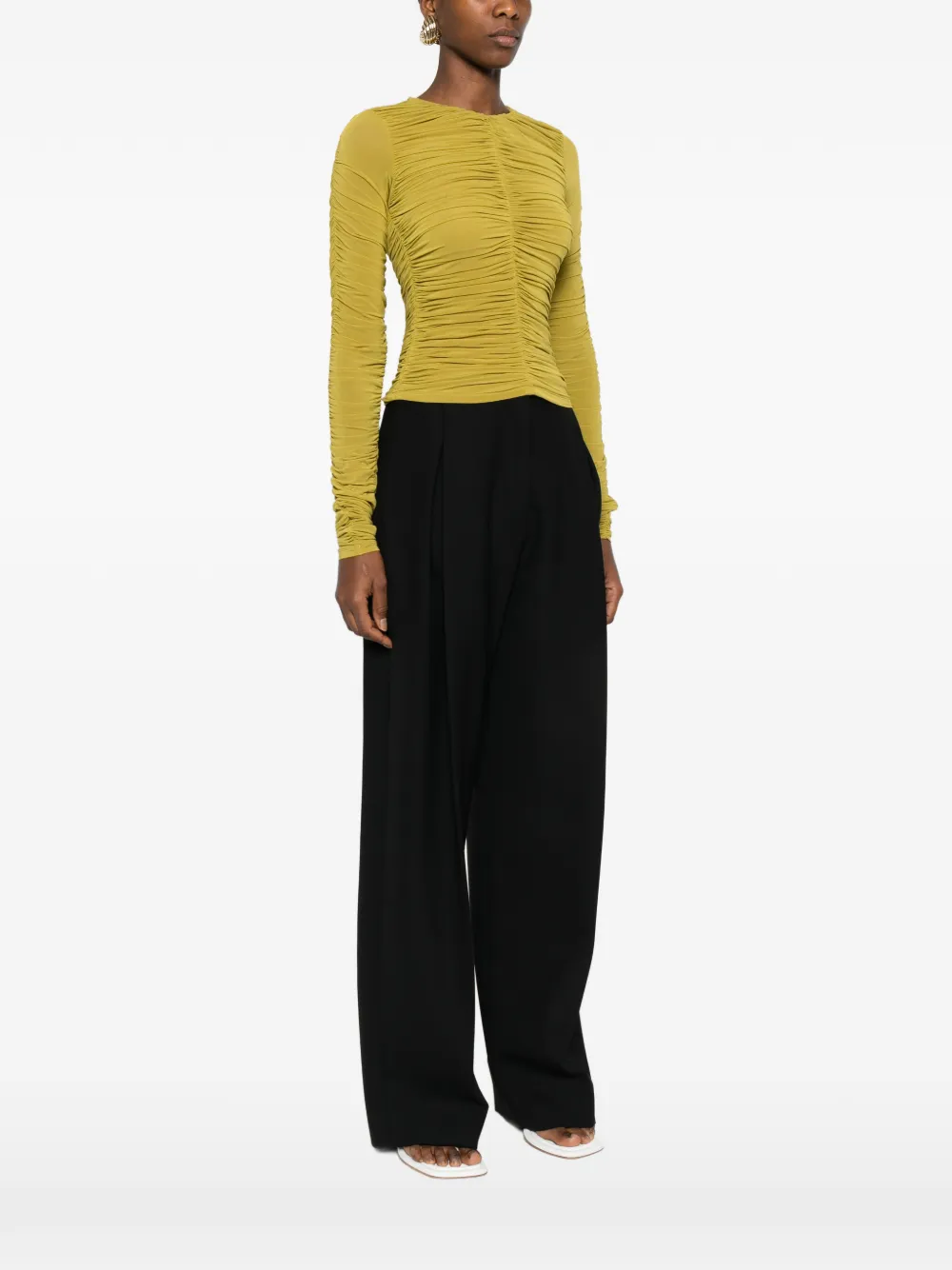  Tove Nevin Gathered Blouse - Green 