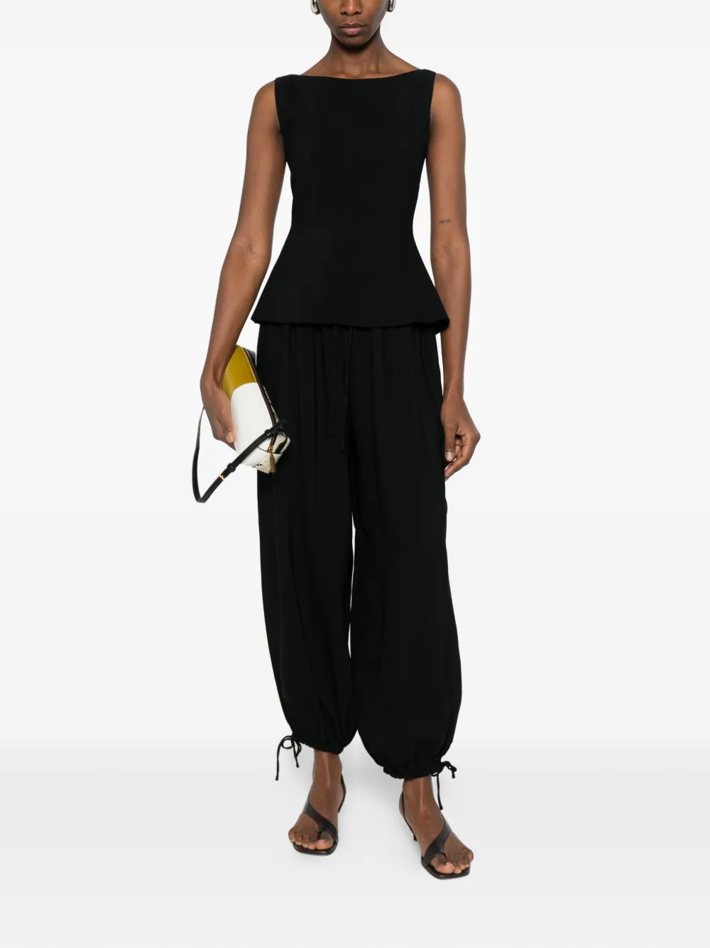 TOVE Genni sleeveless top - Zwart