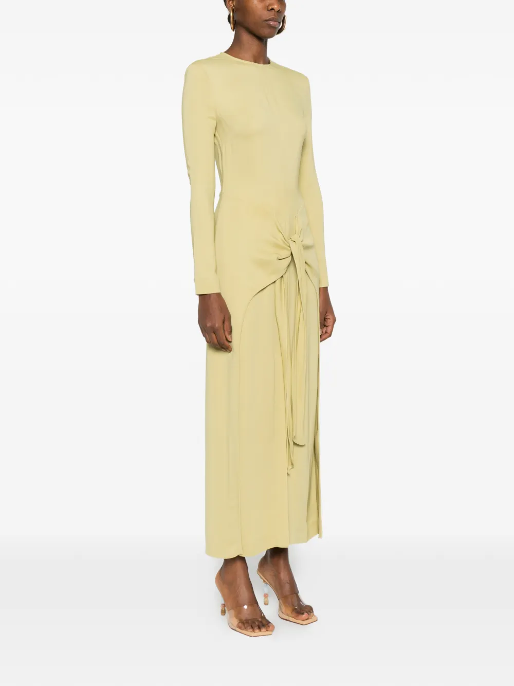  Tove Long-sleeve Maxi Dress - Neutrals 