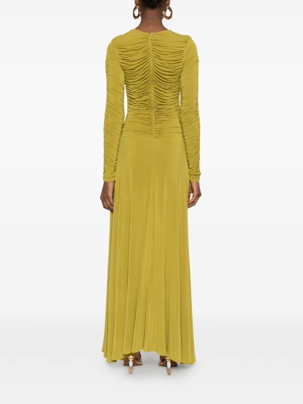 tove green dress TOVE Gathered Detail Dress | Green