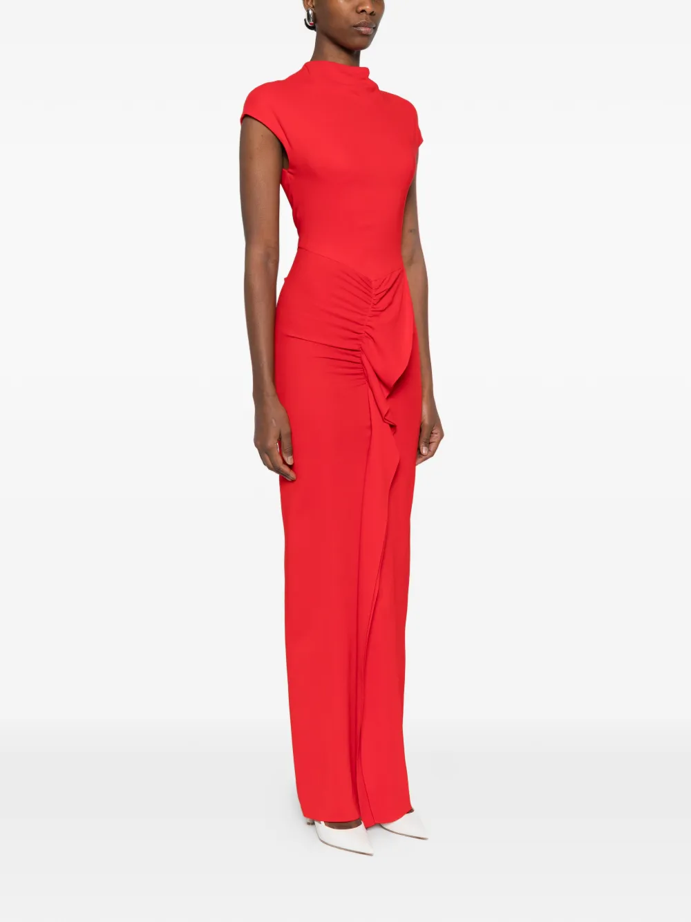  Tove Beth Draped Maxi Dress - Red 