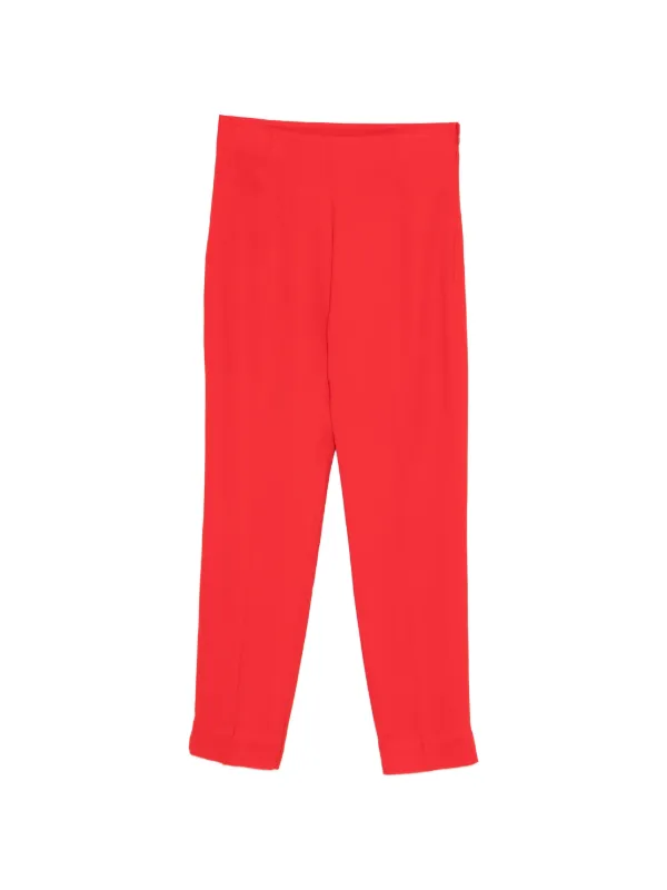 Tove Cuffed Drew Trousers in Red