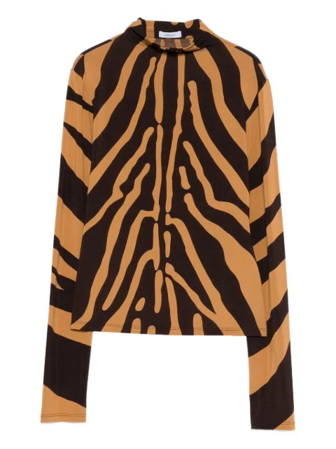 Ferragamo zebra print top
