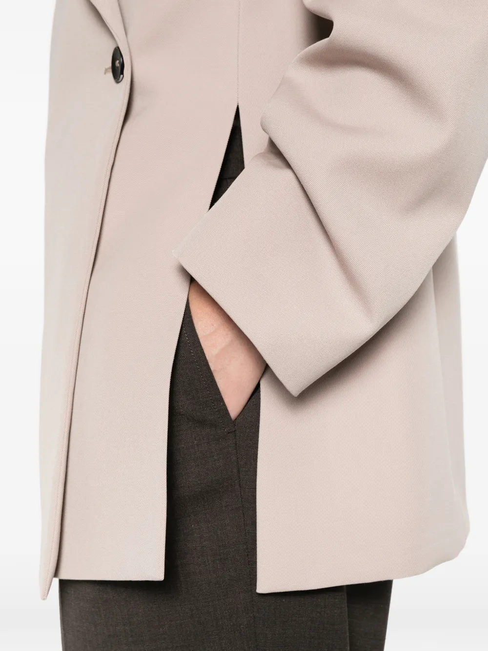 Jil Sander Jack met dubbele rij knopen Beige