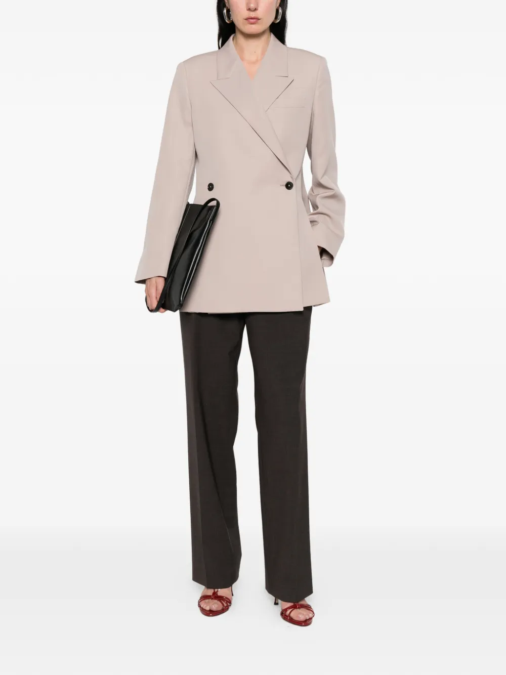  Jil Sander Double-breasted Jacket - Neutrals 