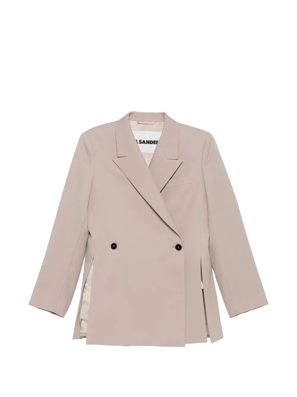 Jil Sander double-breasted jacket - Toni neutri