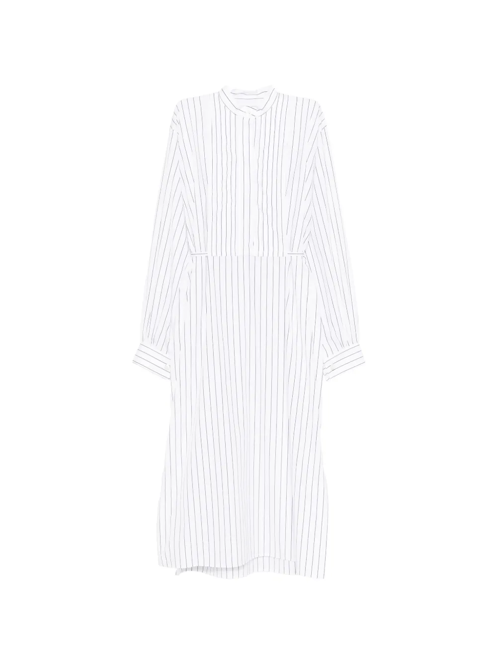 Jil Sander striped midi dress - Bianco