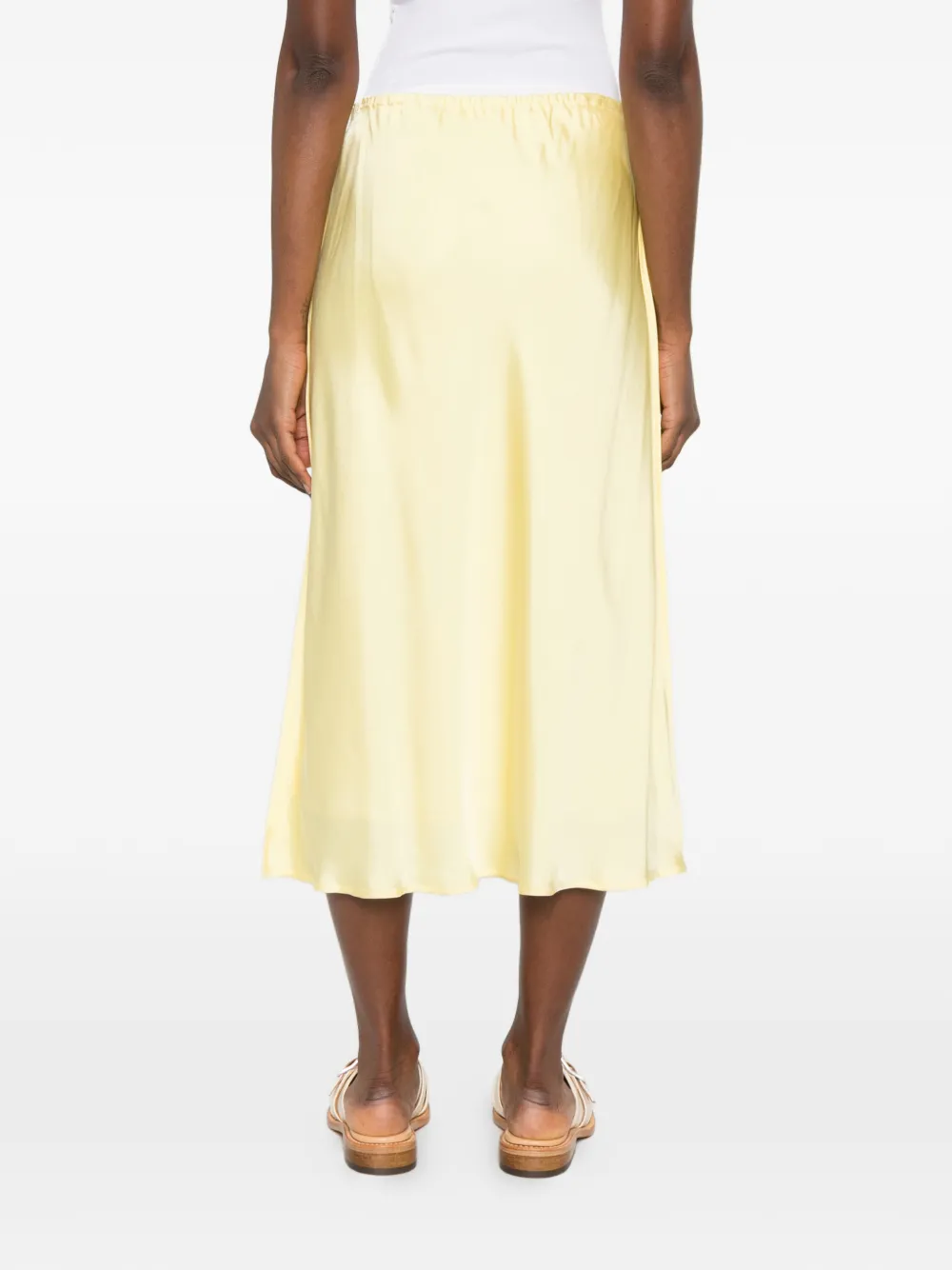Jil Sander A-lijn midi-rok Geel