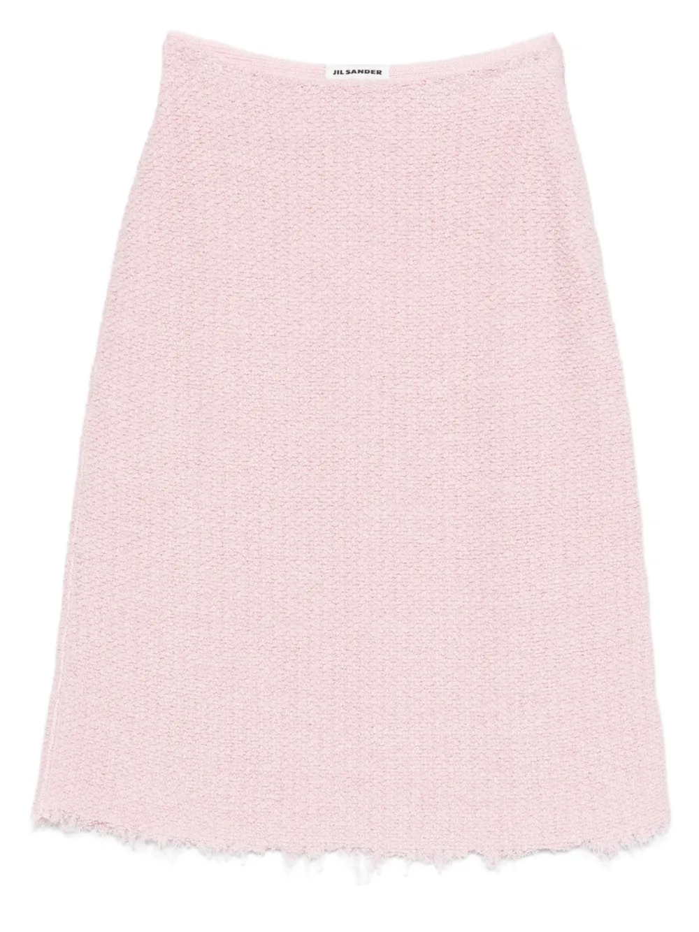 Jil Sander A-line frayed skirt - Rosa