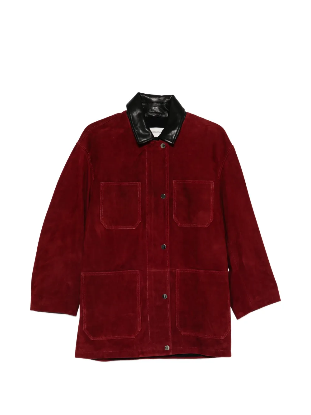 Nour Hammour Barn suede jacket - Rosso