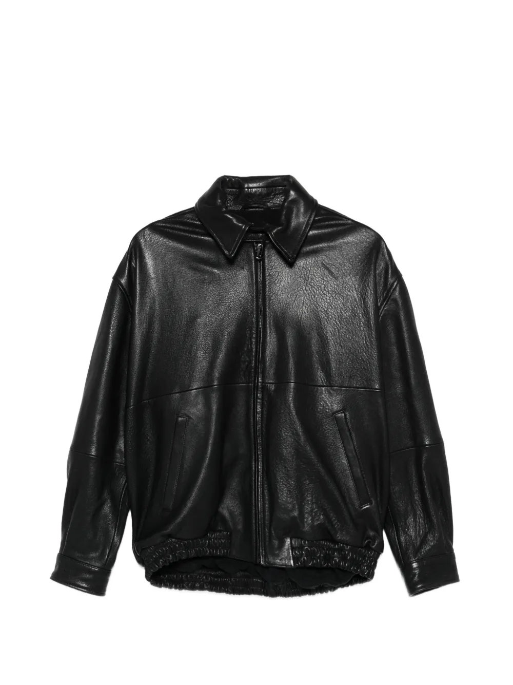 Nour Hammour Doran leather jacket - Nero