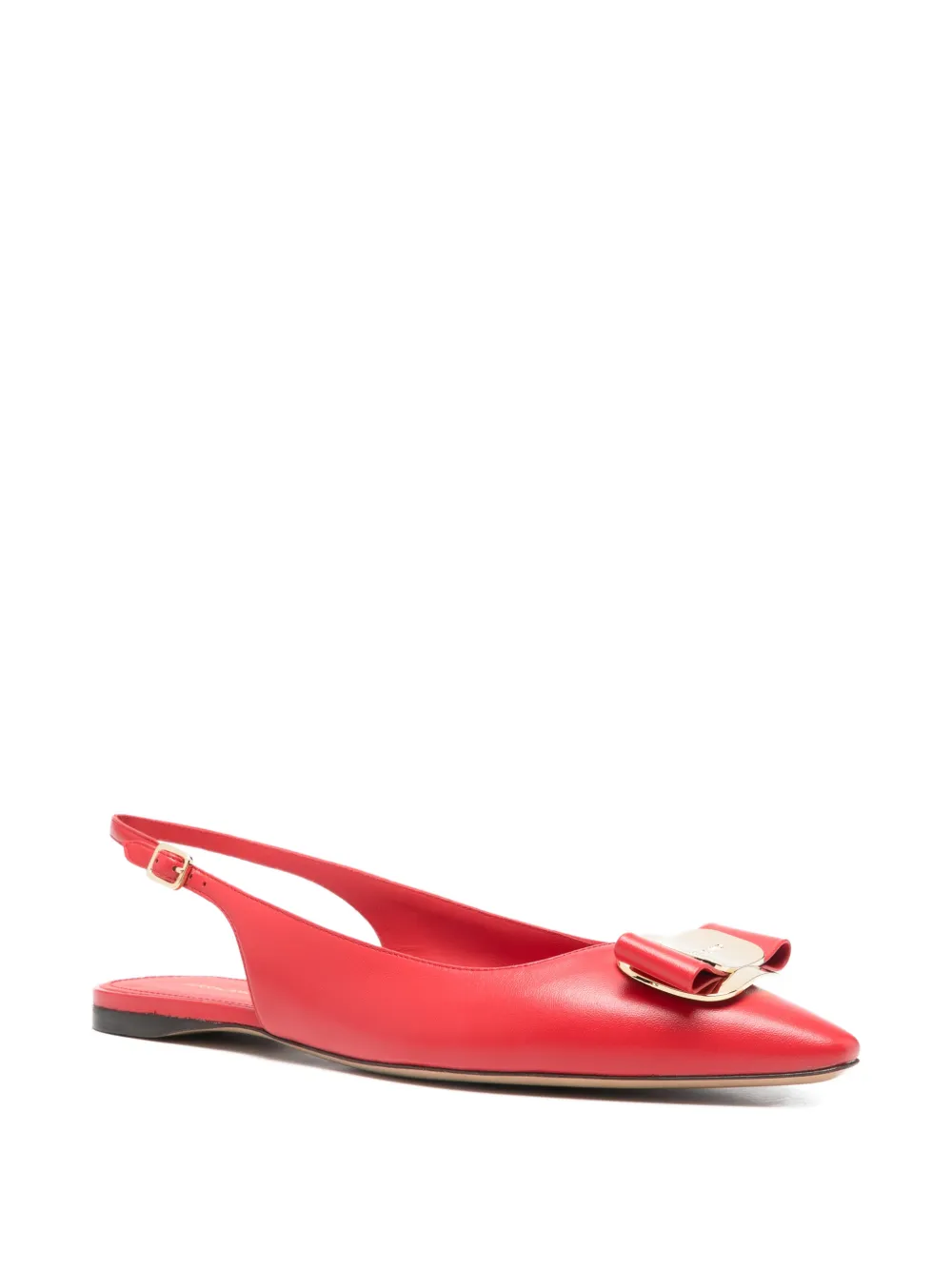 Ferragamo Zelmy ballerina's met strik Rood
