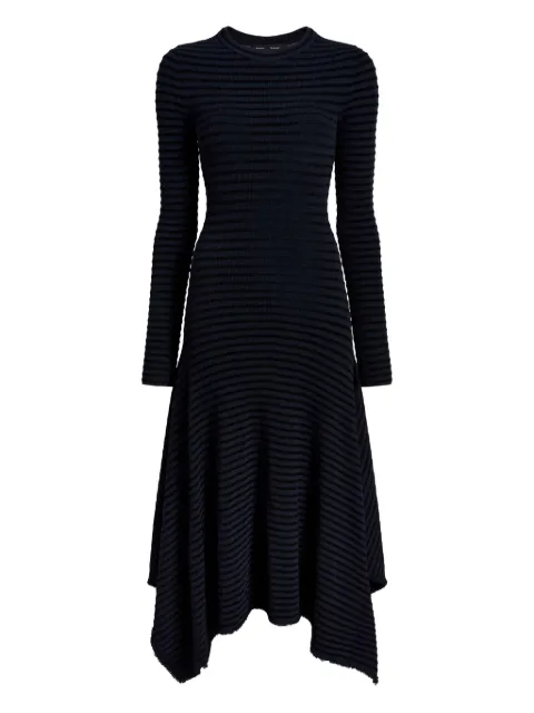 Proenza Schouler Didi striped asymmetric midi dress