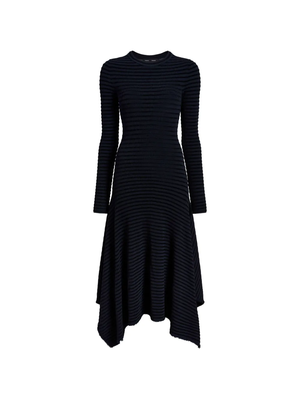 Proenza Schouler Didi gestreepte asymmetrische midi-jurk Blauw