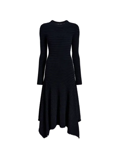 Proenza Schouler Didi gestreepte asymmetrische midi-jurk