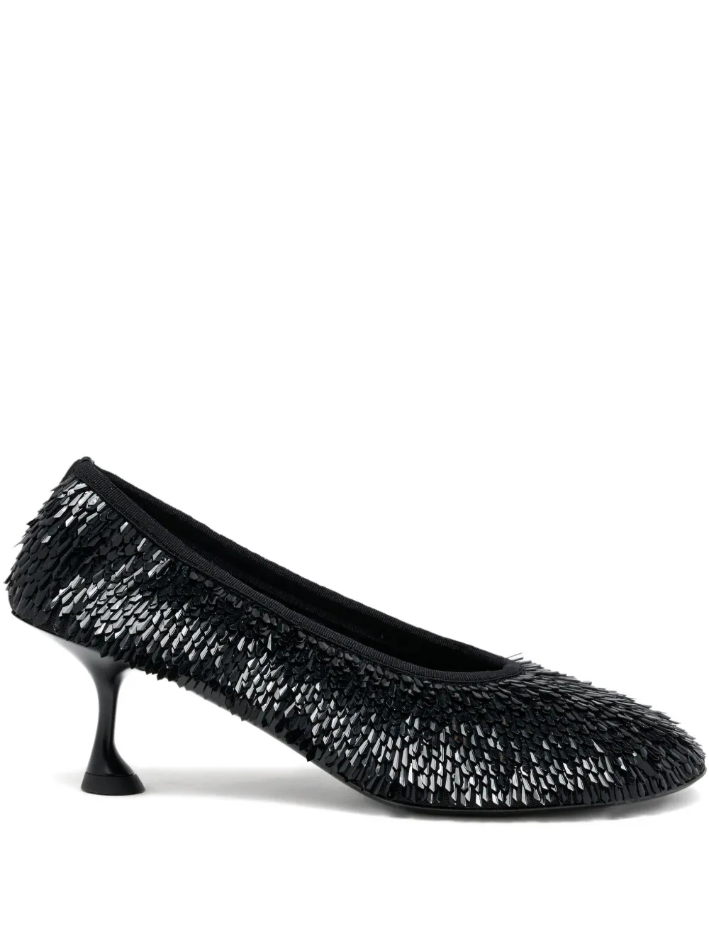 Proenza Schouler Tee pumps met pailletten Zwart