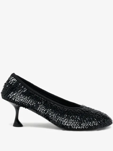 Proenza Schouler Tee pumps met pailletten