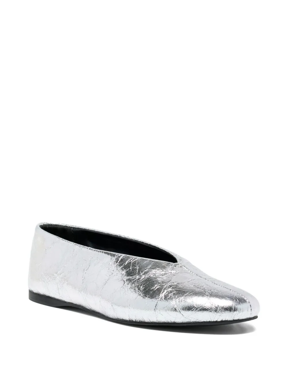 Proenza Schouler Tee ballerina's met gekreukt effect - Zilver