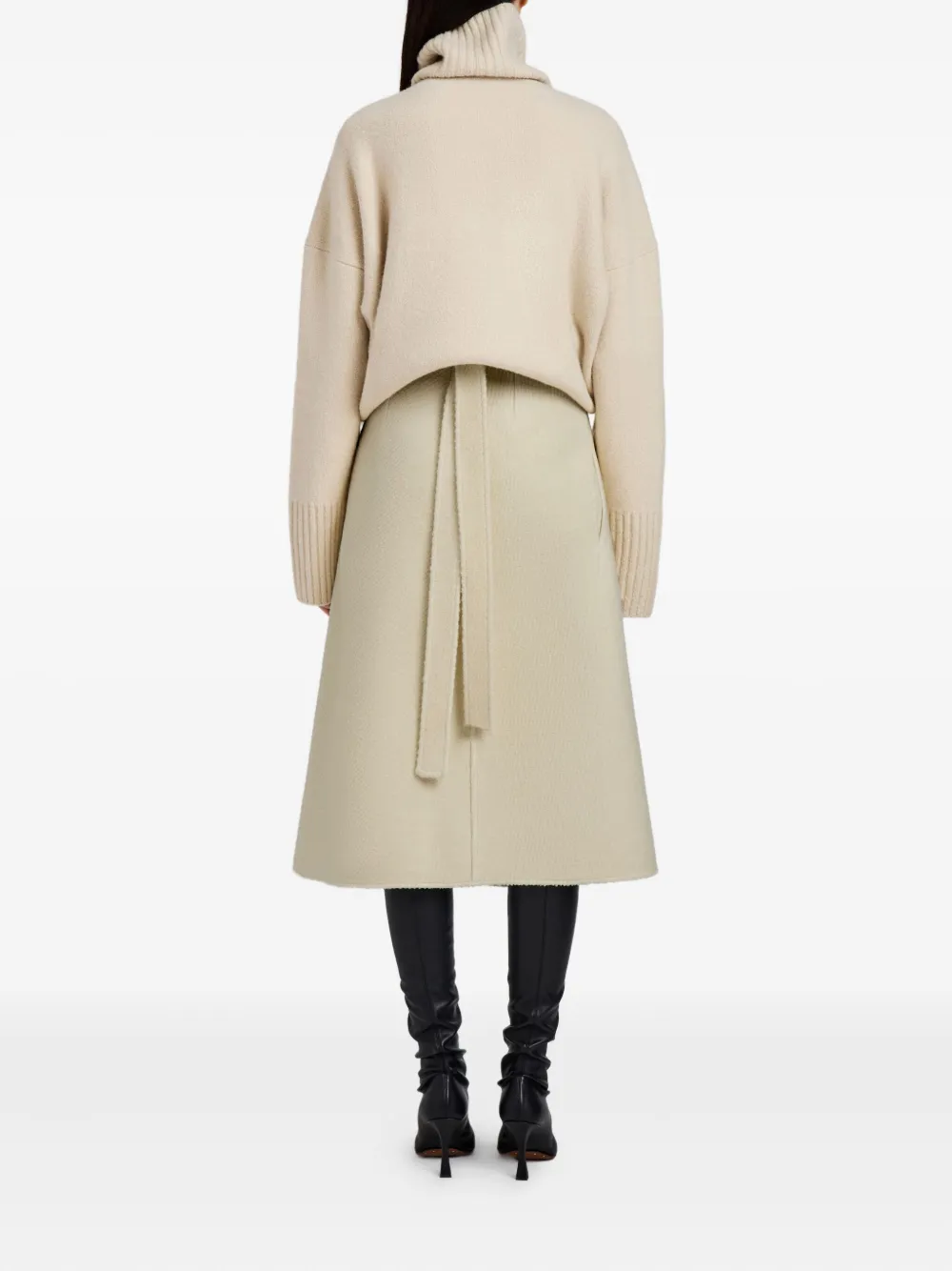 Proenza Schouler Bodhi bouclé twill rok Beige