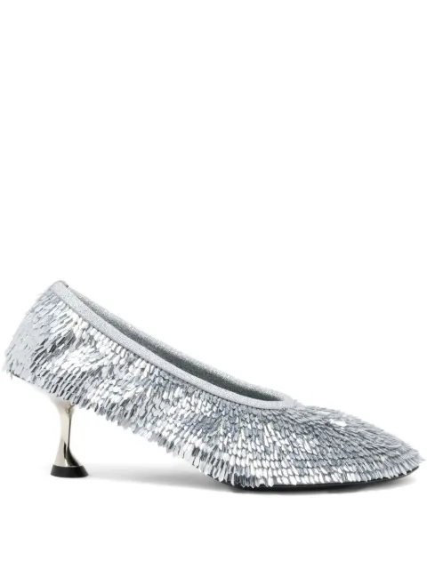 Proenza Schouler Tee sequinned pumps