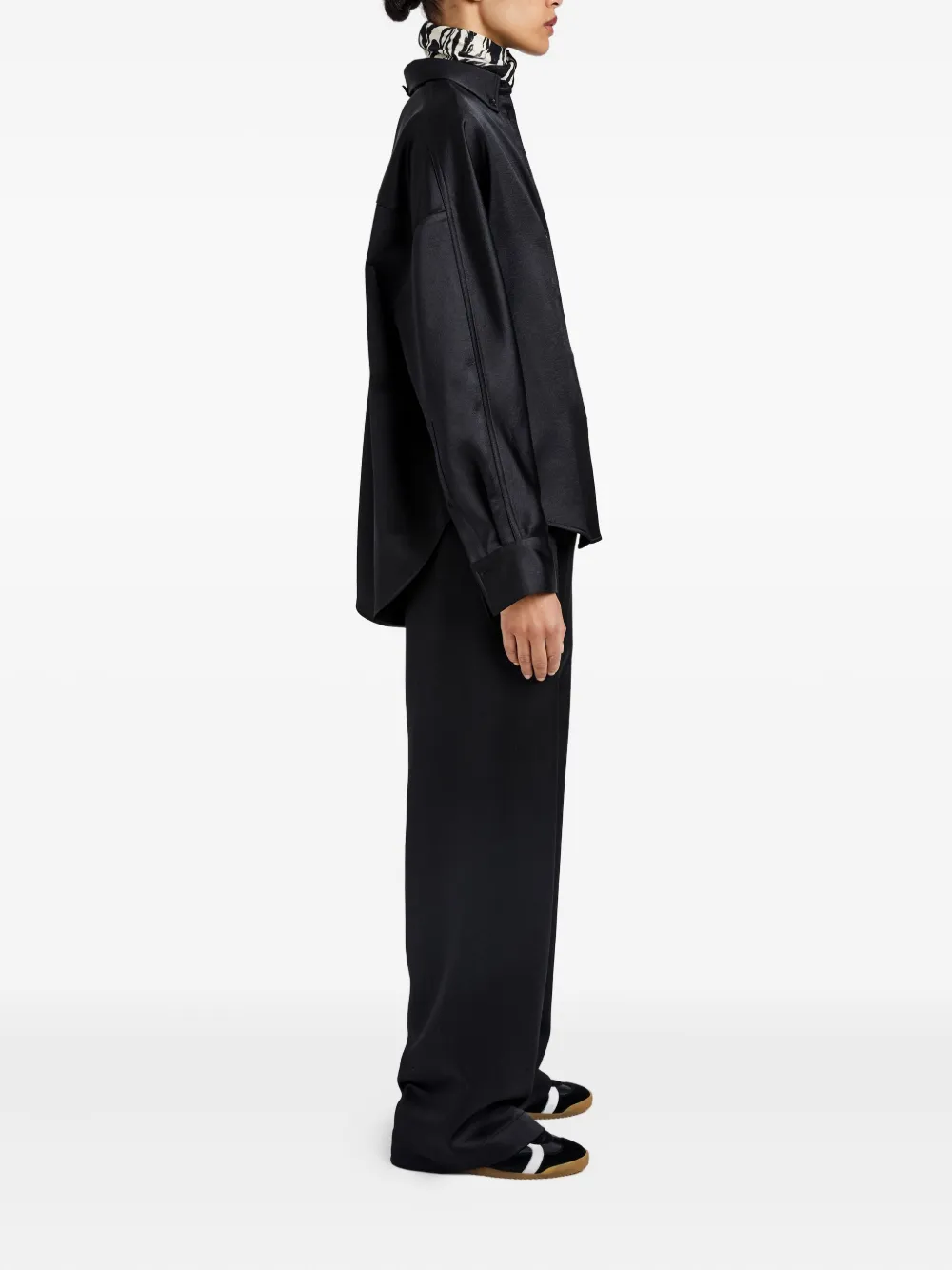 Proenza Schouler White Label Caroline Shirt In Black