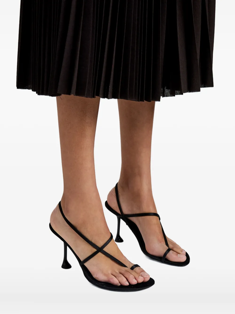Proenza Schouler Tee Slingback Sandals In Black