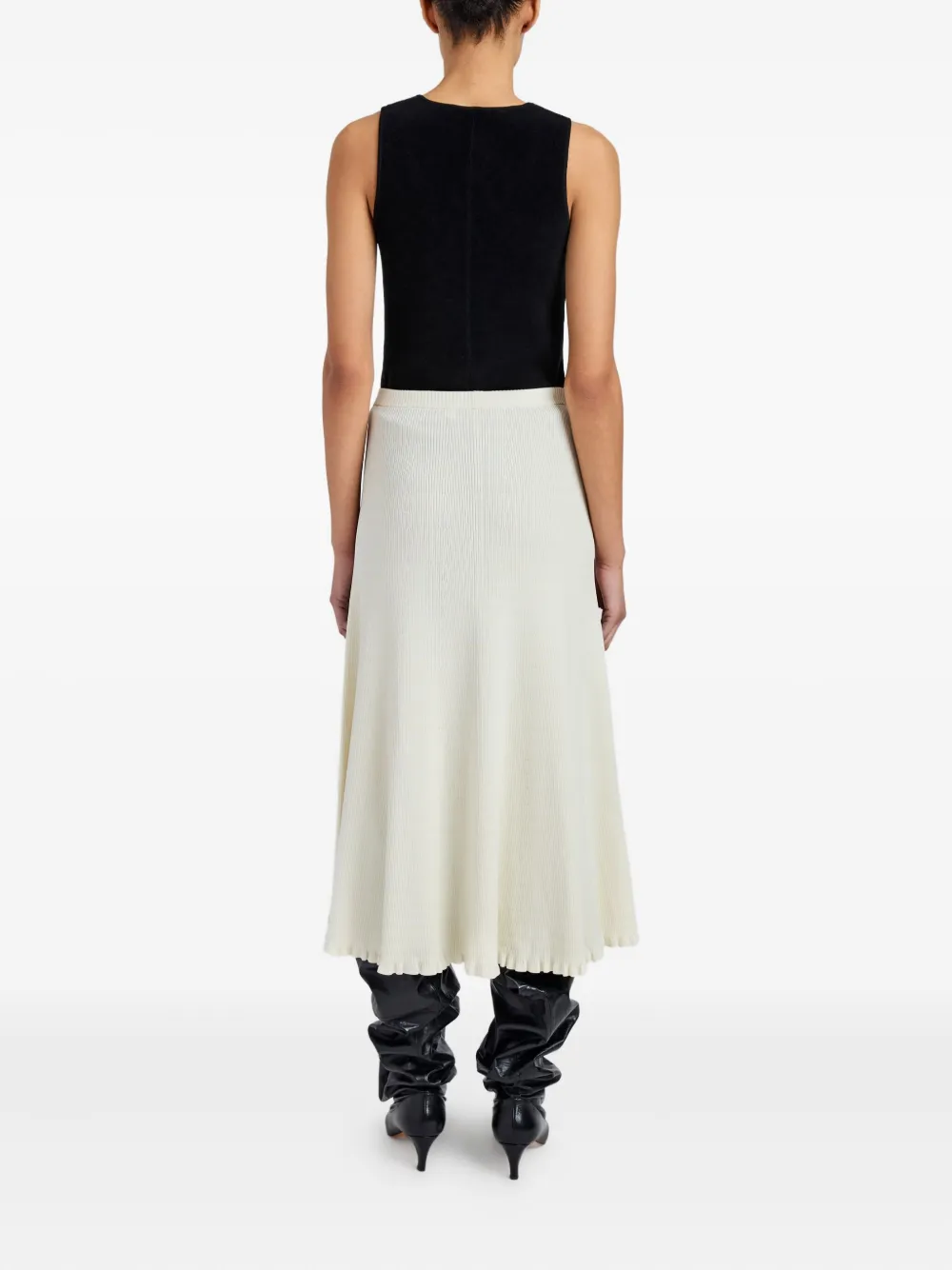 Proenza Schouler White Label Stina Knitted Skirt In White