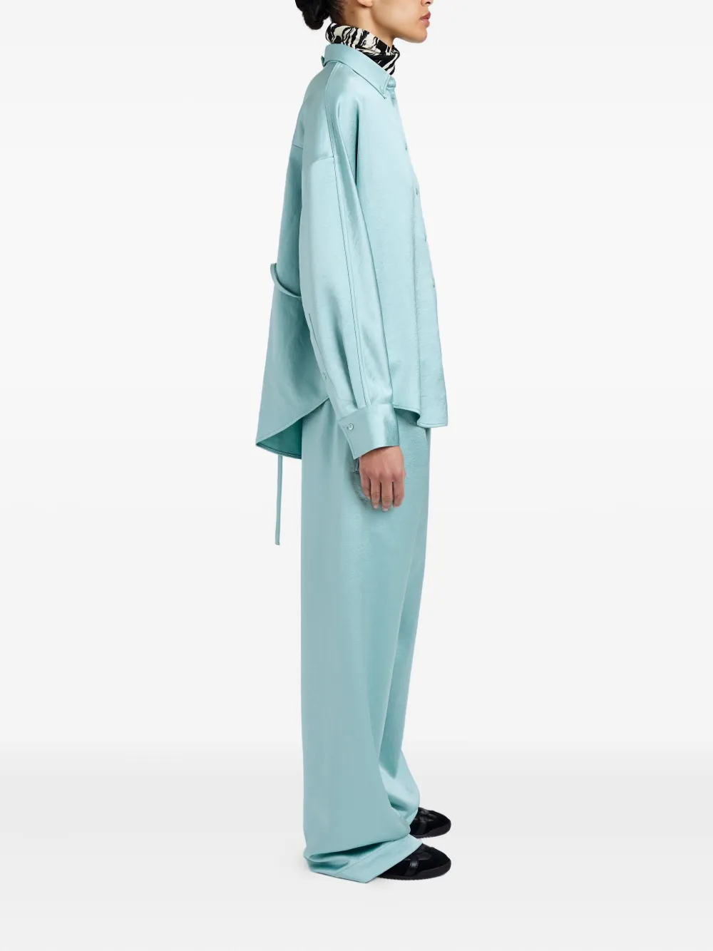 Proenza Schouler White Label Caroline Shirt In Blue