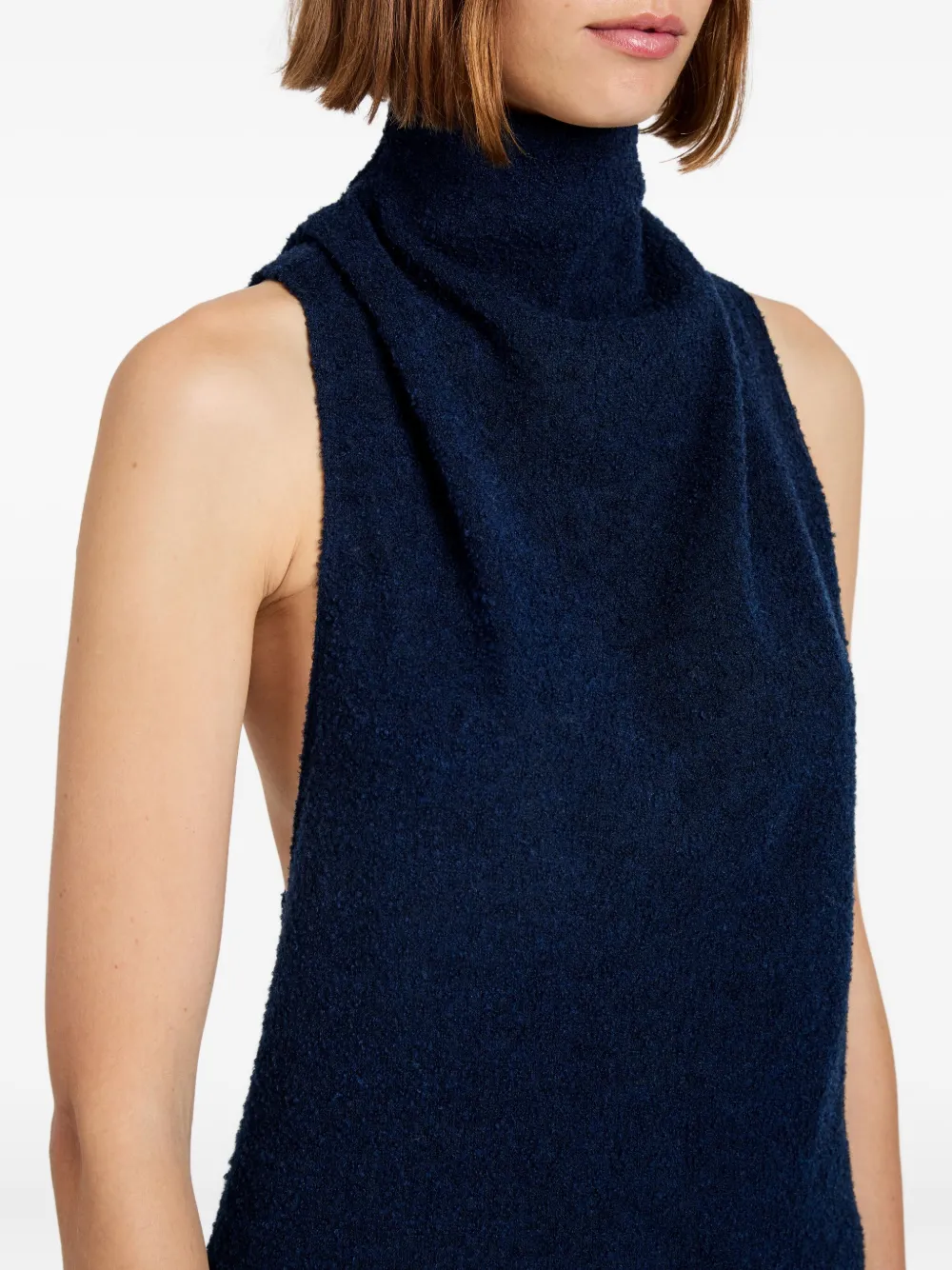 Proenza Schouler White Label Cynthia Cowl-effect Top In Blue