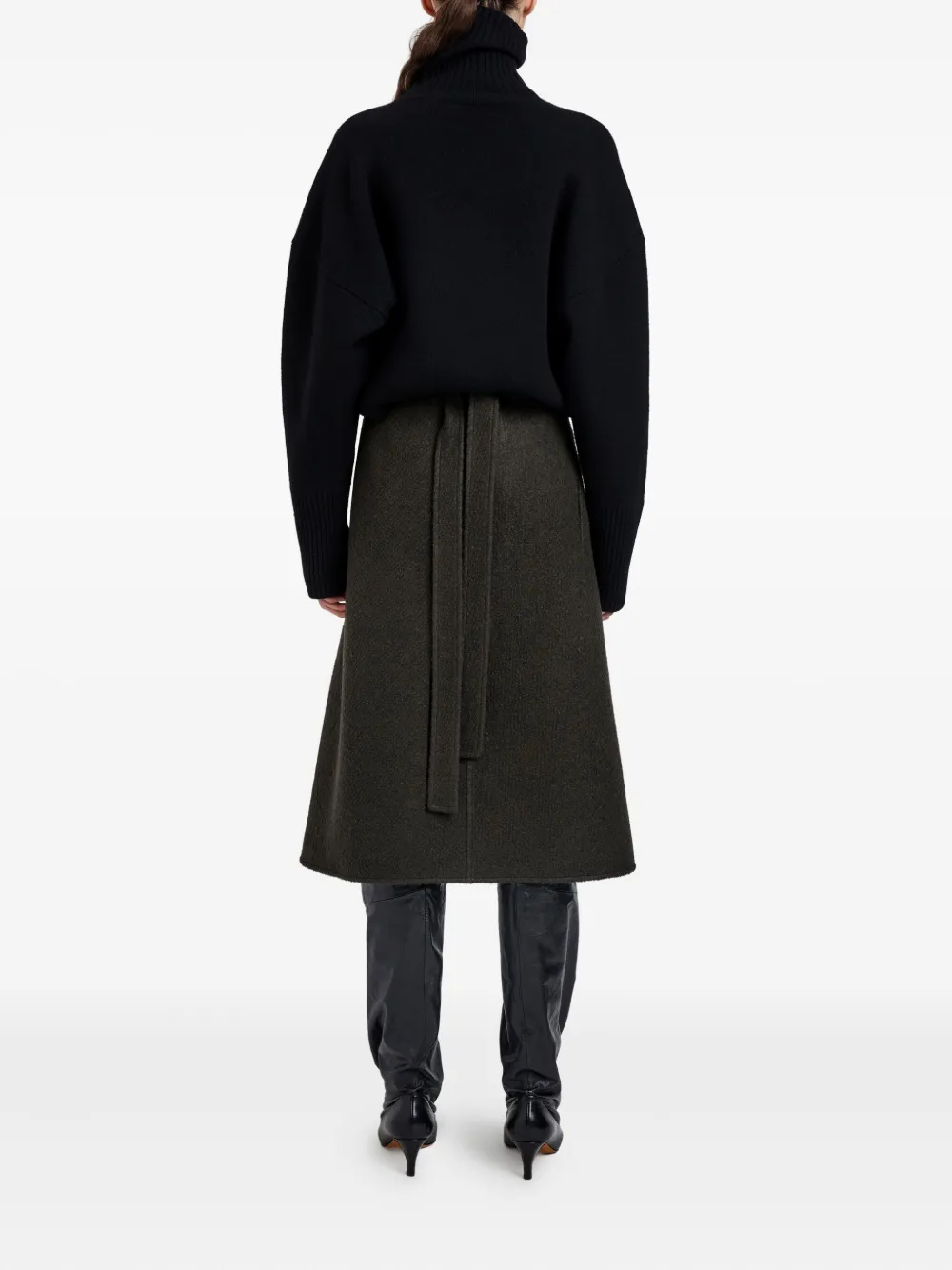 Proenza Schouler Bodhi bouclé twill rok Bruin