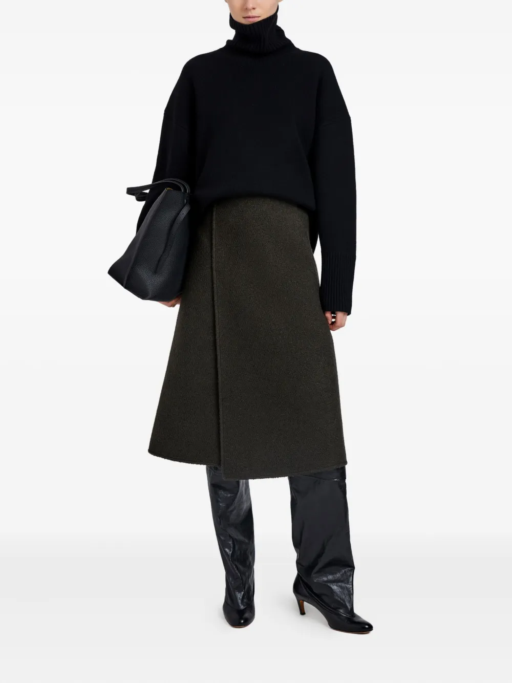 Proenza Schouler Bodhi bouclé twill rok - Bruin