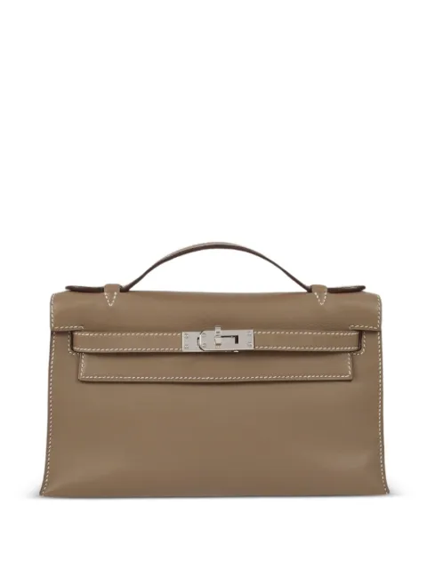 Hermès Pre-Owned Kelly Pochette Palladium Clutch