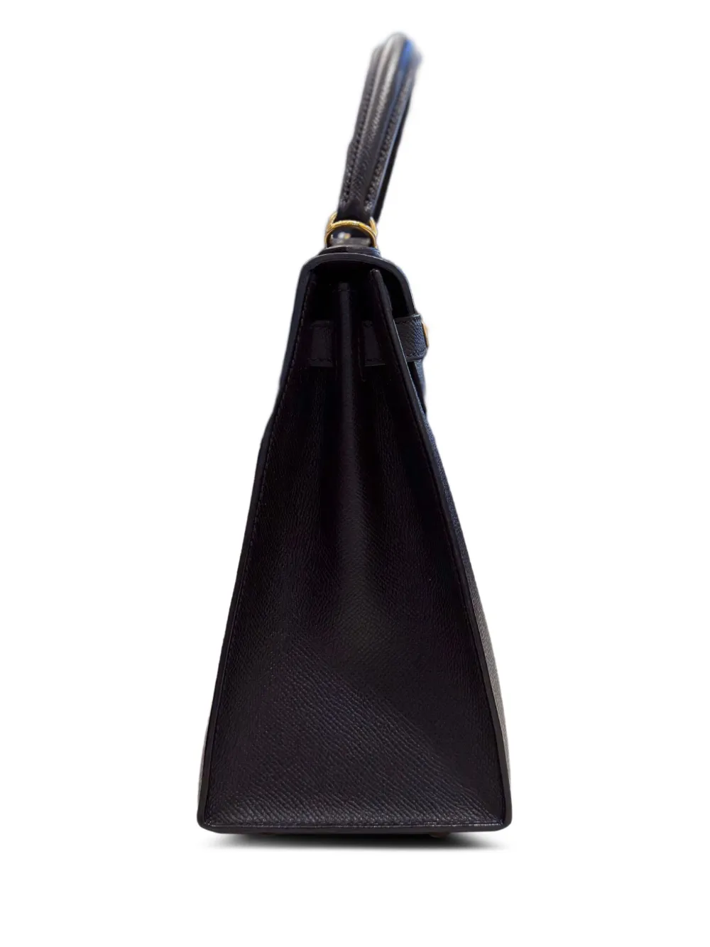 Hermès Pre-Owned 2020 Kelly 28 Sellier Epsom handtas met gouden hardware Zwart